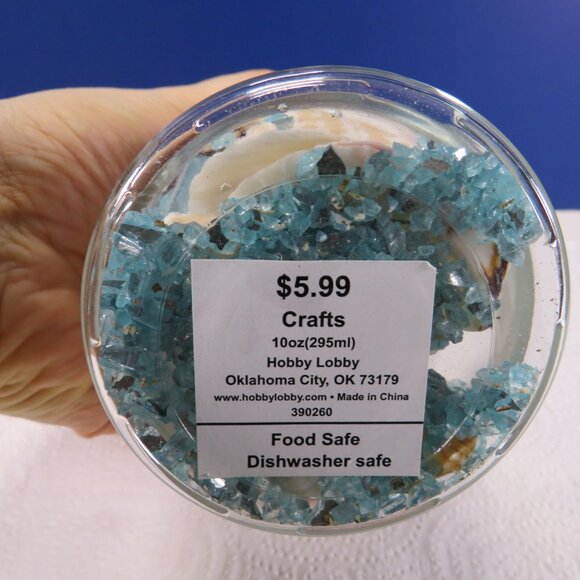 REAL sea shells in a New Glass Jar w seal & lid 5.75" tall (1+ pounds) - Picture 11 of 12